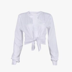 ✨Lovely Wholesale Elegant White Tie-Front Blouse✨